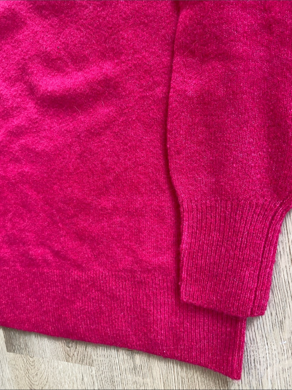 J.Crew Fuchsia Alpaca Merino Wool Blend Crewneck Sweater XS Cozy Soft Knit - Picture 5 of 11
